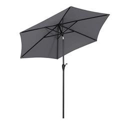 Sekey® Sombrilla Parasol para terraza jardín Playa balcón Piscina pati, Protector Solar UV50+ Gris en oferta