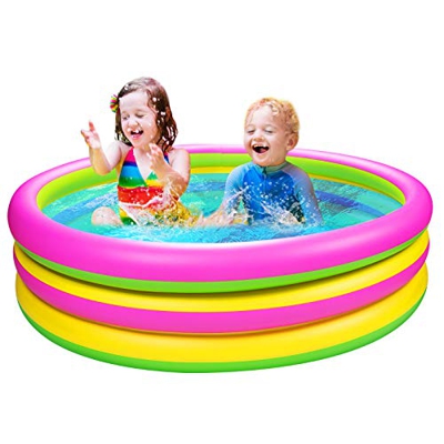 Joyjoz Piscina Hinchable para Niños 150 cm * 36 cm Piscina para Infantil Piscina Jardín Juguetes de Verano para Juegos de Agua al Aire Libre e Interio