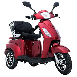 GreenPower - Ciclomotor eléctrico con 3 ruedas, color rojo en oferta