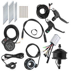 48V 250W Kit de motor de buje Material de mezcla Juego de conversión de rueda delantera / trasera de bicicleta eléctrica con medidor de pantalla para  precio