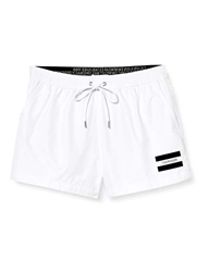 Calvin Klein Short Drawstring Bañador, Blanco (PVH Classic White YCD), L para Hombre en oferta