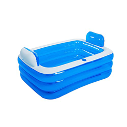 Piscina Hinchable Rectangular, 2021 Nuevo Piscina para Niños y Familia,Piscina Familiar Inflable Grande de Jardín, PVC, Durable y Seguro para Niños, A precio