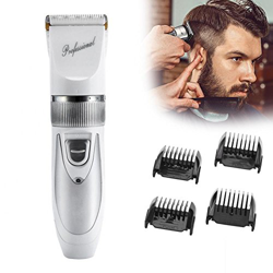 Cortador de cabello, Máquina de corte y afeitado recargable Professional Clipper Shaver con 4 peines de borde, para hombres, niños y uso familiar en oferta