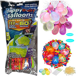 111PCS + 1000PCS Paquete Adicional Globos de Agua de Color Loco de Llenado Rápido, 111 Bombas de Agua en 60 Segundos, Autosellado sin Nudos precio