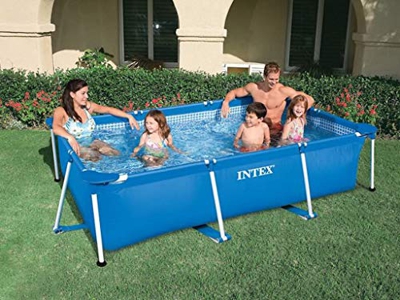 Intex - Piscina para Suelo (Metal, 2,2 x 1,5 x 0,60 m)