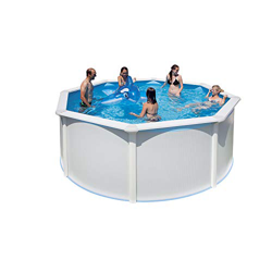 Steinbach Acero Pared Pool Set Highline, Color Blanco, 460 x 460 x 132 cm, 19900 L, 012612 precio