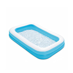 Showlovein Piscina hinchable rectangular para jardín, balcón, para niños, niñas, fácil de montar, azul (128 x 85 x 45 cm) precio