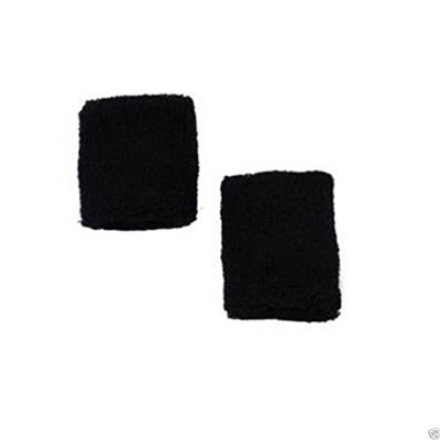 ALANNAHS ACCESSORIES Juego de 2 Bandas de muñequeras Unisex de Colores Surtidos, Color Negro, tamaño Única