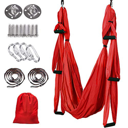 MelkTemn Columpio de Yoga Aéreo Hamaca de Yoga/Yoga Aéreo/Yoga Trapecio,Tafetán de Nailon Antigravedad Swing Sling Inversión para Colgarse y Aliviar e características