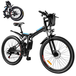 Bicicleta Eléctrica E-Bike, Bicicleta Eléctrica Plegable de 26'' 250W con Batería Extraíble de 8Ah, Profesional de 21 Velocidades, Bicicleta de Ciudad características