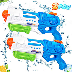 lenbest 2 Pack Pistolas de Agua, 900ML Pistola Agua Juguete, Juego de Pistolas de Chorro de Largo Alcance de 10 M, Verano Juguetes de Agua Juego, Jard en oferta