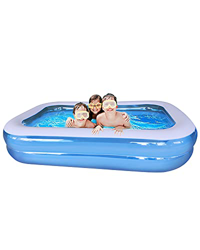 Piscina Hinchable Infantil, Piscina Hinchable Rectangular Grande Verano Juego de Agua 103 "x 69" x 20 ", Piscina Niños, Niños, Familia, Aobre el Suelo características