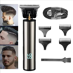 Maquinilla eléctrica para cortar el pelo para hombre cortadora de pelo profesional, recargable por USB, inalámbrica, LCD, para Barba precio