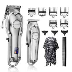 SUPRENT - Cortapelos profesional para hombre con pantalla LED T-Blade Kit para familias precio