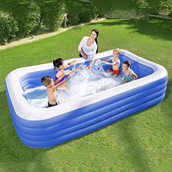 GJXJY Piscinas Hinchables con Bomba Rectangulares Grandes Piscina Inflable Infantil Balcon Piscinas Desmontables para NiñOs Adultos JardíN Y Al Aire L características