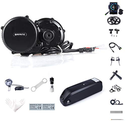 Junstar Mountain Bike Mid-Drive Motor Road Bicicleta eléctrica Mid Motor Bafang BBS02B 48V 750W (MM G340.750) Kit de conversión de Bicicleta (Pantalla características