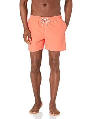 28 Palms 4.5" Inseam Swim Trunk Fashion Trunks, Coral, US L (EU L)