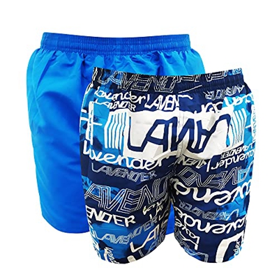 1s1k Bañador de Hombre Pack 2 Unidades con Bolsillos y Secado rápido Shorts Playa y Vacaciones(Rojo, XL)