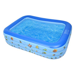 Bellanny Piscina Hinchable Rectangular 250x170x55cm, Piscina Inflable Familiar, Portátil, de Viaje,Fiesta de Verano en Jardín, Patio, Azul en oferta