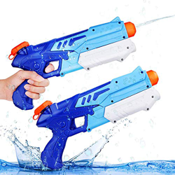 Ucradle 2 Pack Pistolas de Agua Chorro de Agua Squirt Gun, 300ML Soaker Guns para Niños Años Adultos, Juguetes de Verano Caliente para Piscina de Play en oferta