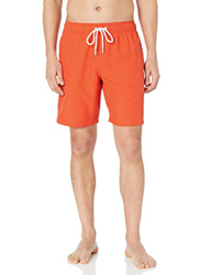 Amazon Essentials Bañador de 9"de secado rápido fashion-swim-trunks, Anaranjado encendido, US L (EU L) en oferta