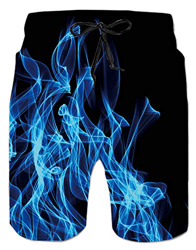 Spreadhoodie Fuego Cortocircuitos De La Playa Bañador para Hombre Secado Rápido Bañadores Vacaciones Deporte Natacion Ligero Shorts Azul S en oferta