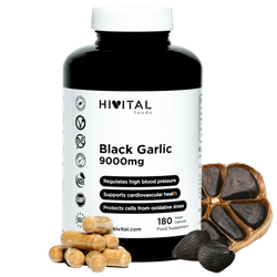 Ajo Negro 9000 mg. 180 cápsulas veganas para 6 meses. De HIVITAL características