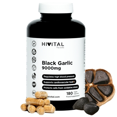 Ajo Negro 9000 mg. 180 cápsulas veganas para 6 meses. De HIVITAL