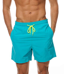 FGFD Bañador Hombre Pantalones Corto Deporte Bermudas Secado Rápido Trajes de Baño Hombre Bóxers Playa Shorts (XL, Azul Cielo) precio