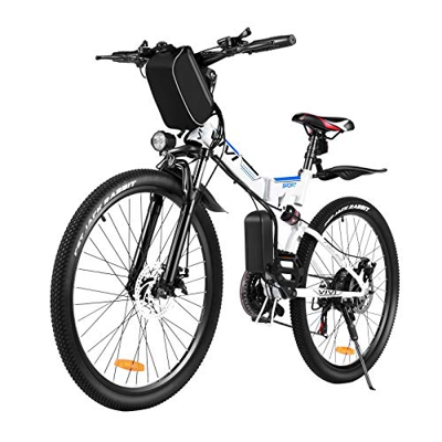 Vivi Bicicleta Eléctrica Plegable,350W Bicicleta De Montaña Eléctrica para Adultos,26 Pulgadas E-Bike Bicicleta Electrica Montaña, Shimano de 21 Veloc