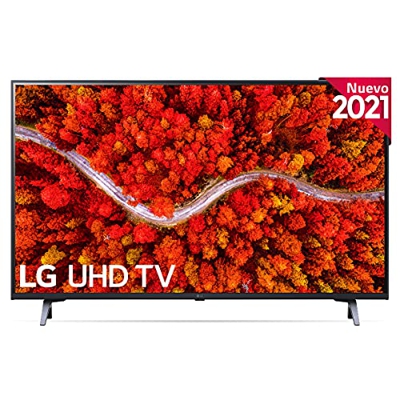 LG 43UP8000-ALEXA 2021-Smart TV 4K UHD 108 cm (43") con Procesador Quad Core, HDR10 Pro, HLG, Sonido Virtual Surround, HDMI 2.0, USB 2.0, Bluetooth 5.