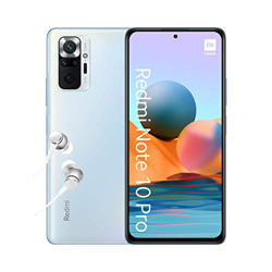 Xiaomi Redmi Note 10 Pro - Smartphone 6+64GB, 6,67" AMOLED DotDisplay de 120 Hz, Snapdragon 732G, 108 MP Cámara cuádruple, 5020 mAh, Azul Glaciar (ver en oferta