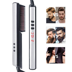 Alisador barba, Ato Bea Cepillo Alisador de Pelo 3 en 1 Cepillo Para Barba LCD 6 Control de Temperatura, Cerámica de Alta Temperatura Contra Quemadura precio