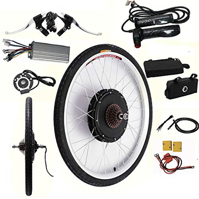 Kit de conversión para bicicleta eléctrica de 26 pulgadas, 48 V, 1000 W, rueda trasera