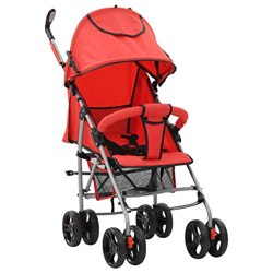 Tidyard Silla de Paseo Ligera y compacta Cochecito Sillita Paseo de bebé 2 en 1 Rojo Acero precio