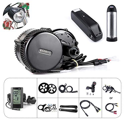 Bafang BBS01B 36V 250W / 350W / 500W Kit de Conversión de Bicicletas Eléctricas, Batería de Tubo descendente Opcional de 36 V 7,8Ah/10Ah/15,6Ah/17,4Ah