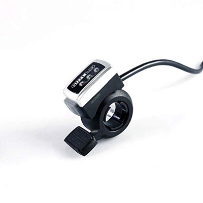 Ebike 36 V pulgar acelerador control de velocidad Asamblea pantalla LED indicador de potencia de batería para scooter bicicleta eléctrica delantera ru