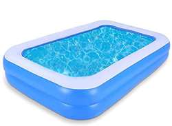 FANIER Piscina Hinchable Rectangular, 128x85x45cm Piscina Hinchable Rectangular para niños y Adultos, Piscina Familiar En El Patio Trasero, Fiesta Acu características