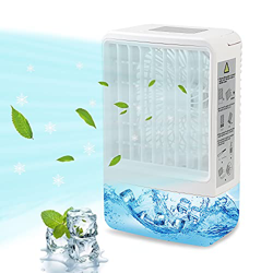 Portátil Enfriador de Aire, Enfriador de Aire Mini Aire Acondicionado Móvil 4 en 1, Ventilador Humidificador de Aire acondicionado, Enfriador de Aire  precio