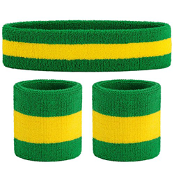 ONUPGO Set de muñequeras Deportivas Set de muñequeras con Banda de sujeción Bandas para Sudar Wristband Ejercicio atlético Baloncesto Muñequera y Band en oferta