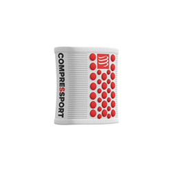 Compressport - Muñequera multideporte negra/roja - Sweatbands 3D.Dots - Muñequera antitranspiración - Propiedades ultra absorbentes - Fibras de secado en oferta