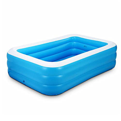 WFIZNB Piscinas Hinchables Piscina Rectangular PVC Durable y Seguro Fiesta AcuáTica De Verano para niños para Jardín en el Patio Trasero Niños Adultos características