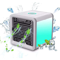 Mini Aire Acondicionado Humidificador Purificador Luz LED Portátil USB Casa Oficina Coche en oferta