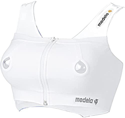 Medela Top Sujetador Manos Libres - Para una extracción de leche cómoda y sin manos, compatible con todos los sacaleches de Medela características