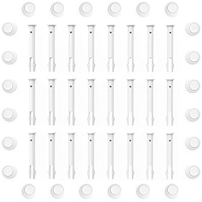 TOCYORIC Piezas de Repuesto para Piscinas Intex (Joint Pins & Seals) 24 Piezas, Joint Pins de conexión de plástico para Piscina Intex 13ft-24ft / 10ft