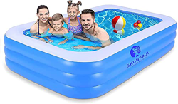 Piscina para niños, piscinas hinchables para niños, piscinas familiares para jardín, fiestas acuáticas de verano, jardines, jardines, nadar adultos (1 en oferta