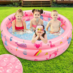 Jojoin Piscina Hinchable Infantil, Piscina de Agua para Niños con Base Hinchable, Material Plástico de PVC, Piscina de Jardín Interior al Aire Libre,  precio