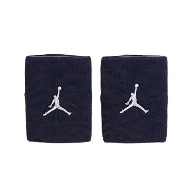 NIKE Jumpman Wristbands Muñequera, Unisex Adulto, Multicolor (Navy/Blanco), Talla Única