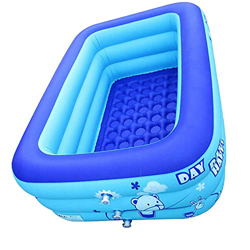 Piscina Inflable Piscina Infantil para Niños Rectangular Blow Cuenca del Patio Trasero De Mi Niña Bañera 120x80x50cm precio