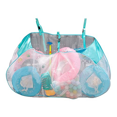 A/A Bolsa Almacenamiento Piscina, Nueva Bolsa Malla Gancho Plegable Gran Capacidad, Organizador Piscina para Almacenamiento En El Patio Trasero, para 